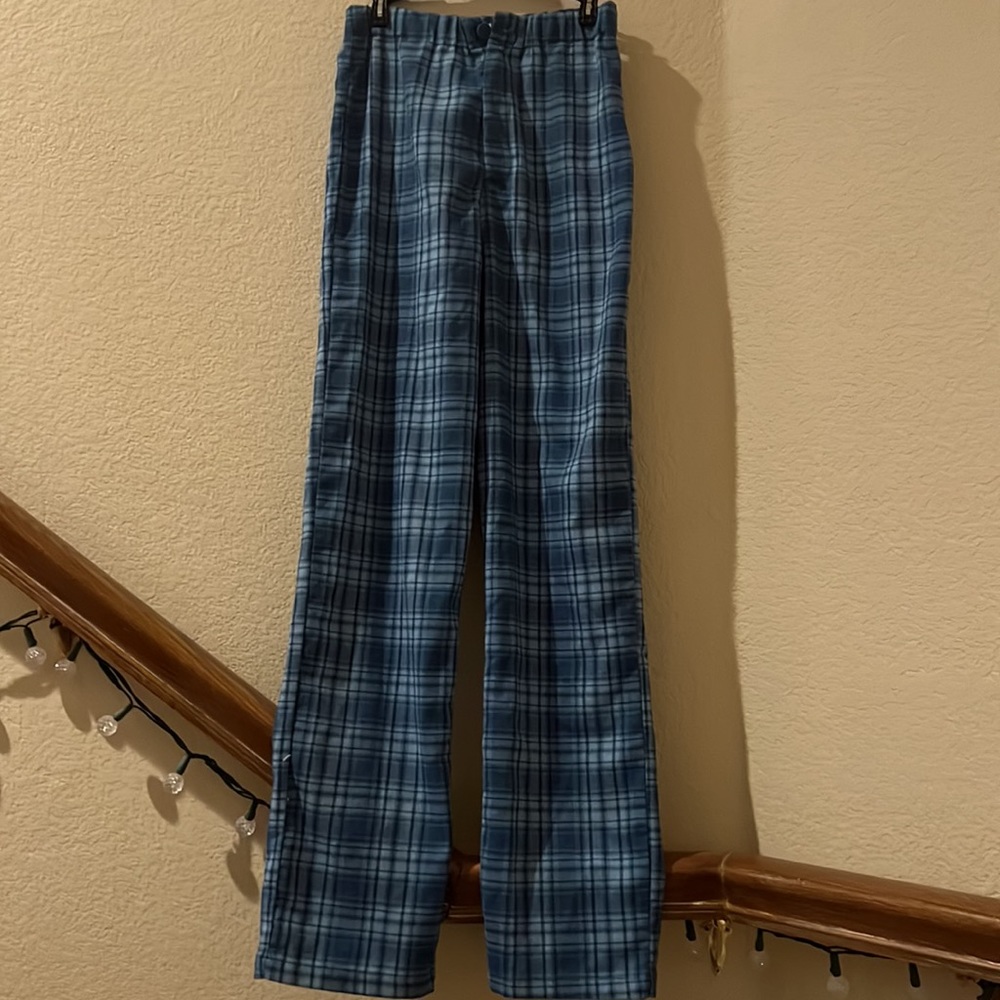Never worn blue plaid pants from PacSun.
